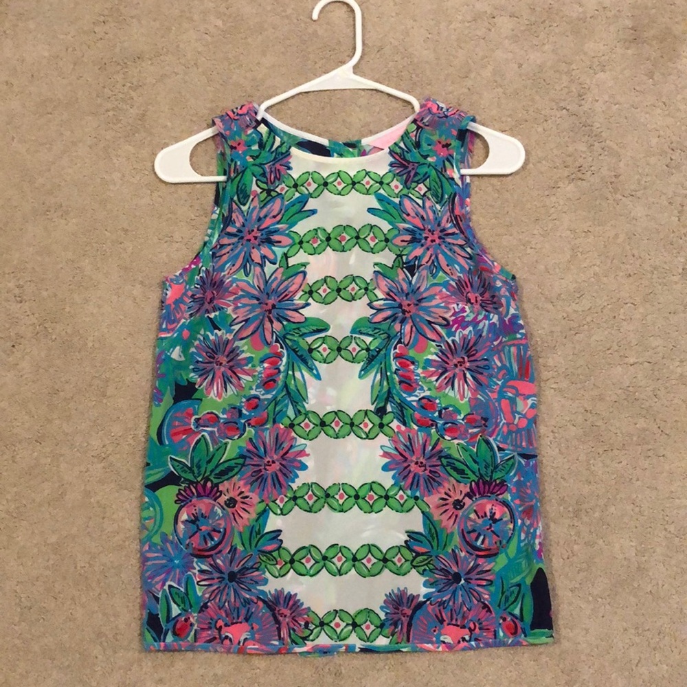 lilly pulitzer silk top